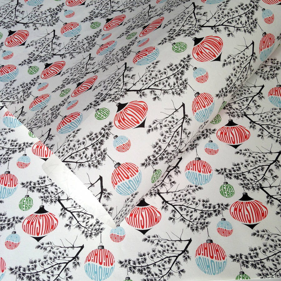 Christmas Wrapping Paper By Purpose & Worth etc  notonthehighstreet.com