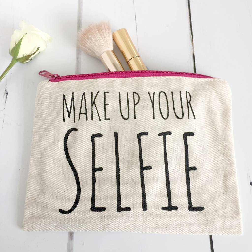 'Make Up Your Selfie' Funny Make Up Bag, 1 of 2