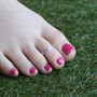 Purple Adjustable Pure Silver Bohemian Foot Toe Ring, thumbnail 2 of 8