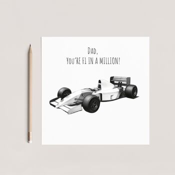Dad You Are F1 In A Million Hand Drawn Card, 3 of 6