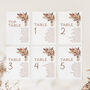 Table Plan Cards With Autumnal Florals, thumbnail 2 of 7
