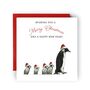 Follow Me Penguin Christmas Card, thumbnail 1 of 4