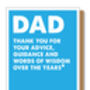Funny Father's Day Card, Words Of Wisdom, thumbnail 3 of 4