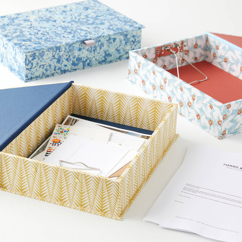 Decorative Box File By Harris & Jones Ltd | notonthehighstreet.com