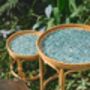 Boho Carbis Rattan Eco Friendly Table Set, thumbnail 4 of 10