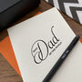 'Best Dad' Letterpress Fathers Day Card, thumbnail 1 of 3