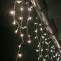 Snowing Warm White Icicle Christmas Lights, thumbnail 4 of 4