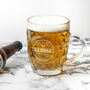 Personalised Happy Birthday Dimpled Beer Glass, thumbnail 5 of 6