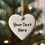 Custom Text Ornament, Personalised Ornament, Logo Bauble, thumbnail 2 of 5
