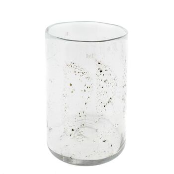 Cylinder C5 Candleholder Metal Chips Glass, 2 of 5