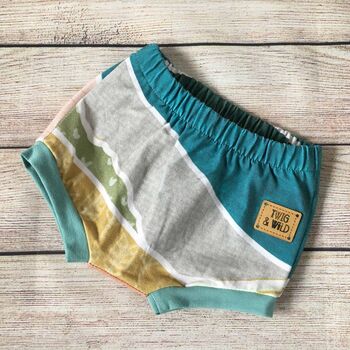Retro Print Baby Bloomers, Up To Three Months, Handmade, 5 of 5