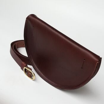 Large Leather Crossbody Bag Smooth, 5 of 12