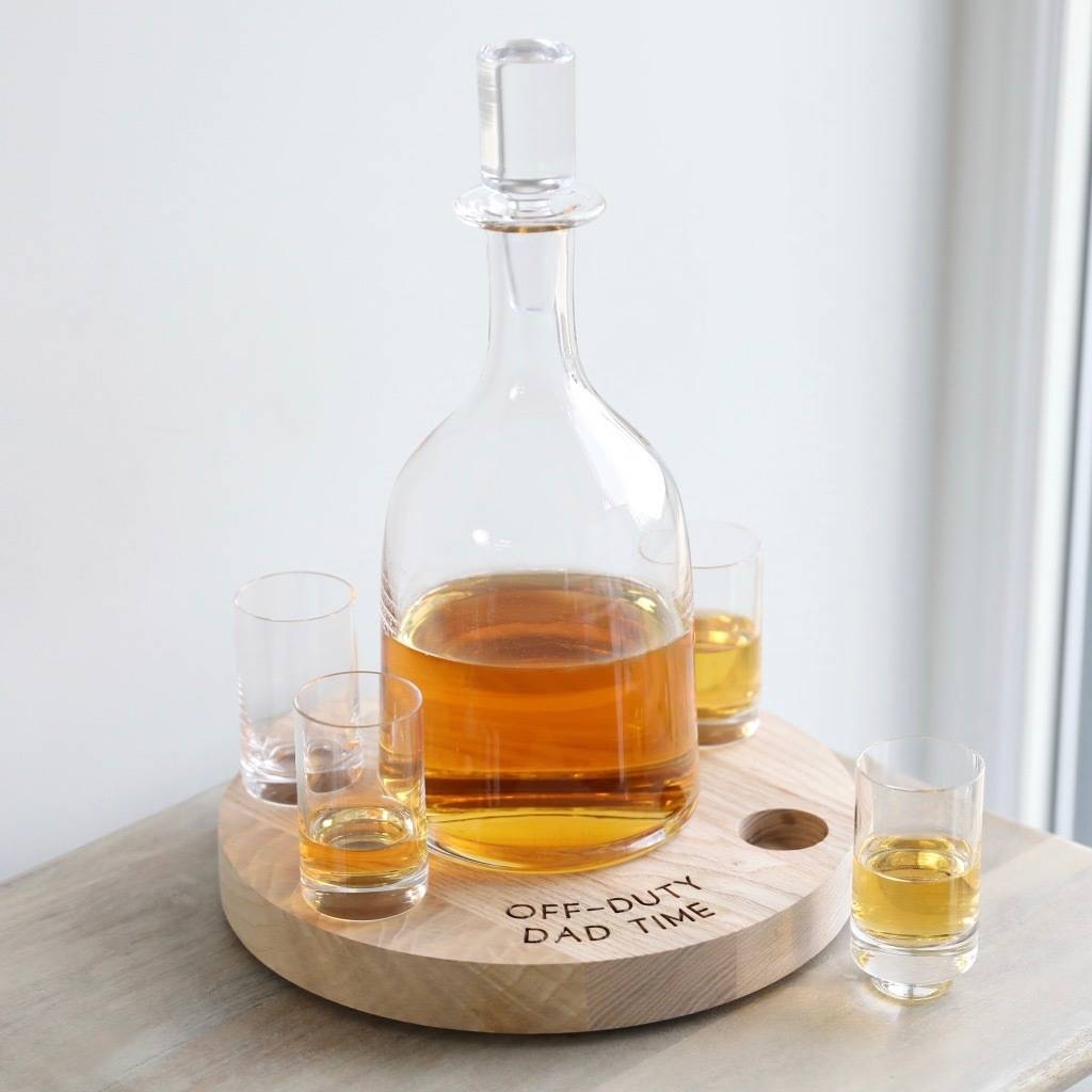 Personalised Large Glass Decanter And Serving Set By Lisa Angel