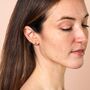 Sterling Silver Shell Stud Earrings, thumbnail 4 of 6