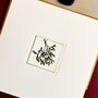 Hand Illustrated Mistletoe Christmas Cards Pack Of Four, thumbnail 2 of 5