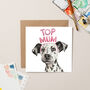 Top Mum Dalmatian Card, thumbnail 1 of 4