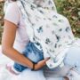 Forest Bamboo Organic Cotton Muslin Swaddle Blanket, thumbnail 4 of 8
