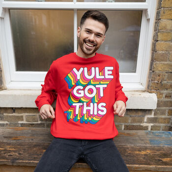 Yule Got This Men's Christmas Jumper, 2 of 7