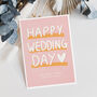 Happy Wedding Card Personalised Card, thumbnail 4 of 4