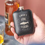 Personalised Gone Fishing Hip Flask, thumbnail 1 of 8