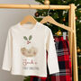 Personalised Baby's First Christmas Pyjamas Christmas Pudding, thumbnail 1 of 3