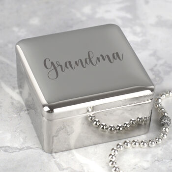 Personalised Square Trinket Box For Mum Mother's Day Birthdays, 4 of 7