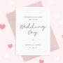 Congratulations Wedding Day Personalised Card, thumbnail 3 of 3