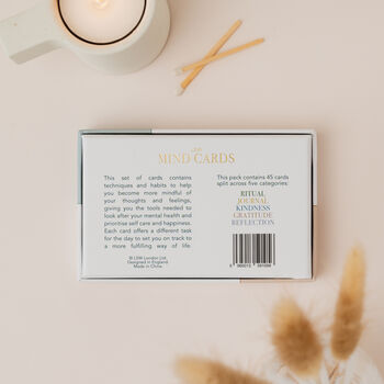 Mind Cards | 45 Cards For Daily Rituals, Gratitude And Journaling Simple Steps To Positive Habits, Self Care For Busy Lives, 2 of 6