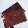 Personalised Premium Brown Clutch For Women, thumbnail 8 of 10