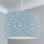Mini Triangles Lampshade, Blue And Yellow, thumbnail 1 of 5
