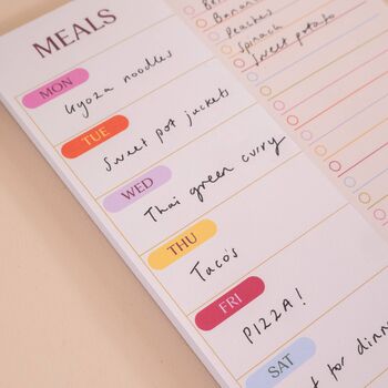 A5 Meal Planner And Shopping List | Colour Theory, 2 of 7