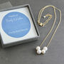 Floating Pearls Special Milestone Birthday Necklace, thumbnail 4 of 10