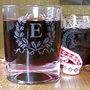 Personalised Wreathed Initial Tumbler, thumbnail 1 of 3