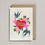 Mum Greeting Card Birds With Heart, thumbnail 1 of 2