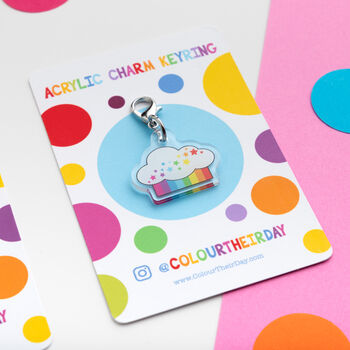 Set Of Two Rainbow Clip On Charms, 9 of 11