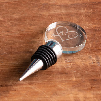 Personalised Wine Bottle Stopper For Couples, 3 of 3