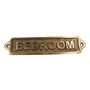 Custom Solid Brass Bedroom Plaque With Vintage Finish, thumbnail 5 of 11