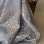 Rose Gold Galaxy Stars Scarf In Light Blue, thumbnail 2 of 2