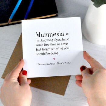 Mumnesia Funny Mother's Day Card, 2 of 2