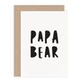Papa Bear Fathers Day Card, thumbnail 2 of 2
