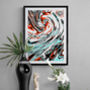 Abstract Wall Art, Colourful Marble Shapes, thumbnail 1 of 12