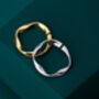 14 K Gold Or Silver Stacking Band Ring, thumbnail 3 of 5