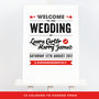Retro Vintage Wedding Welcome Sign, thumbnail 1 of 2