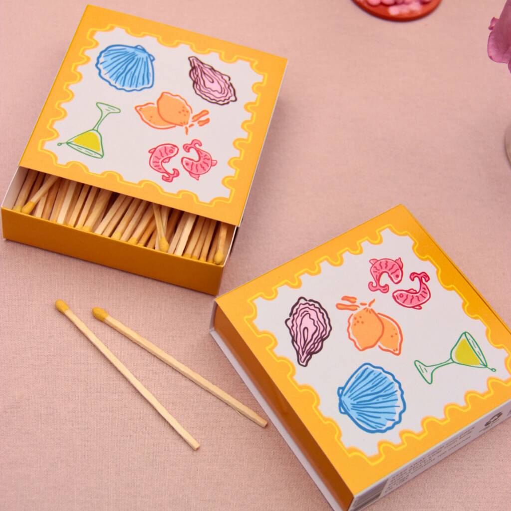 Yellow Postcard Matches, 1 of 7