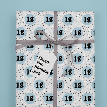 Personalised 18th Birthday Wrapping Paper, 5 of 9