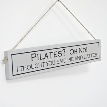 'Exercise' Hand Painted Wooden Sign, 4 of 6