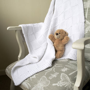 Baby Blanket Knitting Kit: 100% Cotton, 4 of 6