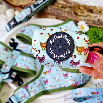 Countryside Ducks Dog Collar With Optional Set, 9 of 10