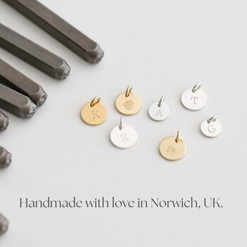 Add A Hand Stamped Disc Sterling Silver, 8 of 9