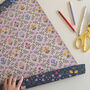 Double Sided Folk Floral Gift Wrap, thumbnail 1 of 6